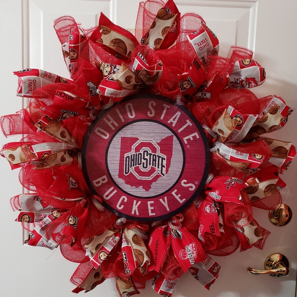 SOLD! OSU Buckeyes, Ohio State University Wreath